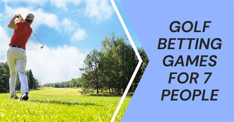 Golf Betting Games For 2 Players .